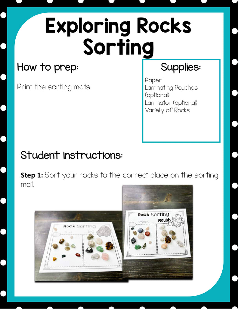 Preschool Rock Activities Pack – Little Bins for Little Hands