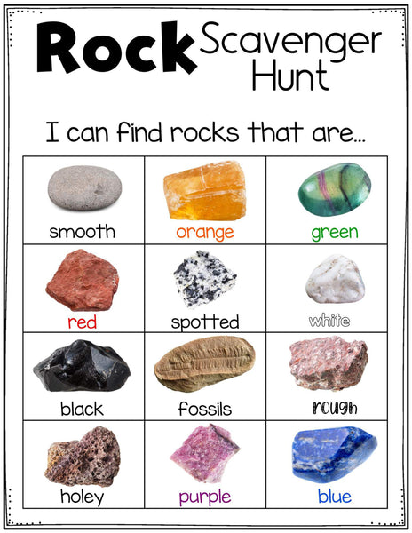 Preschool Rock Activities Pack