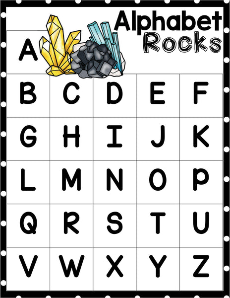 Preschool Rock Activities Pack