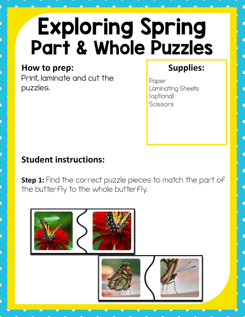 Preschool Spring Theme Pack – Little Bins for Little Hands