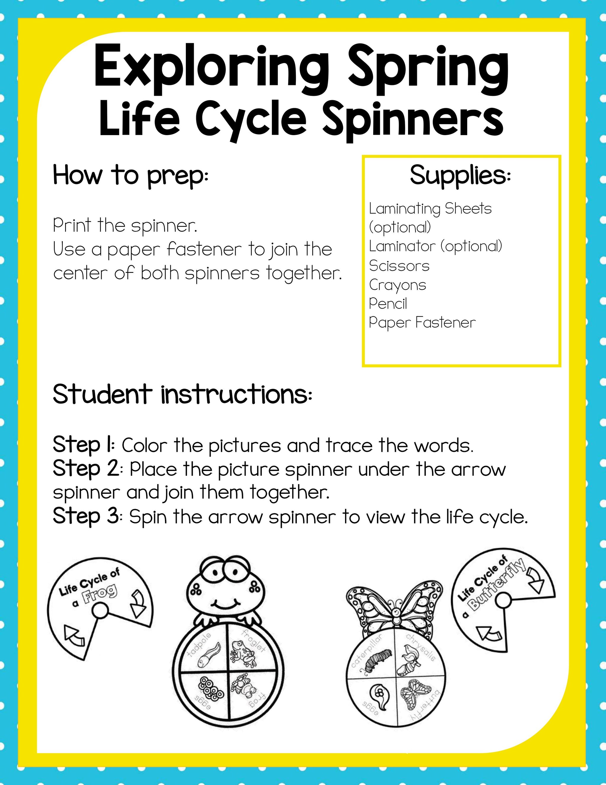 Preschool Spring Theme Pack – Little Bins for Little Hands