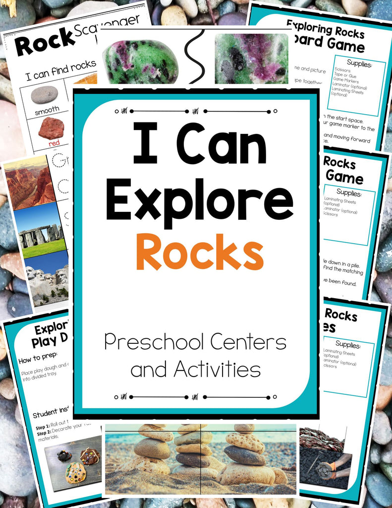 Preschool Rock Activities Pack – Little Bins for Little Hands