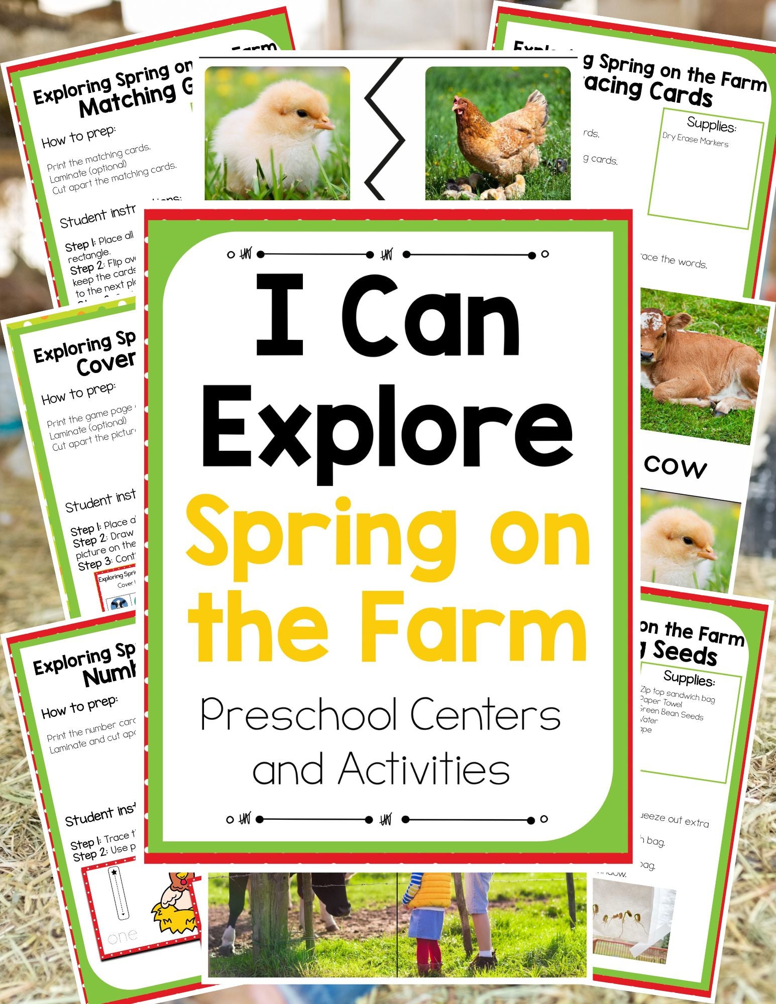 Preschool Spring Farm Theme Pack