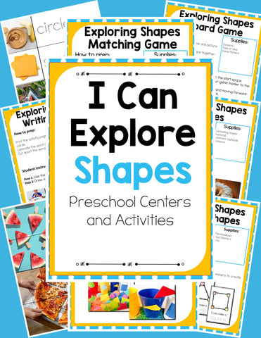 Preschool Shapes Theme Pack