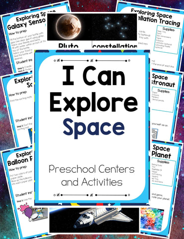 Preschool Space Theme Pack