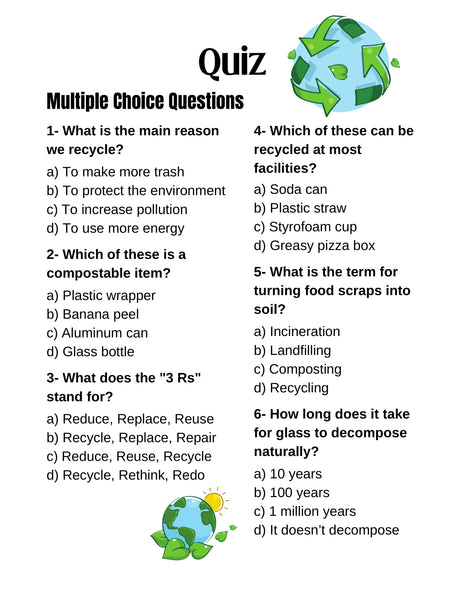 Earth Day Recycling Unit Environmental Science