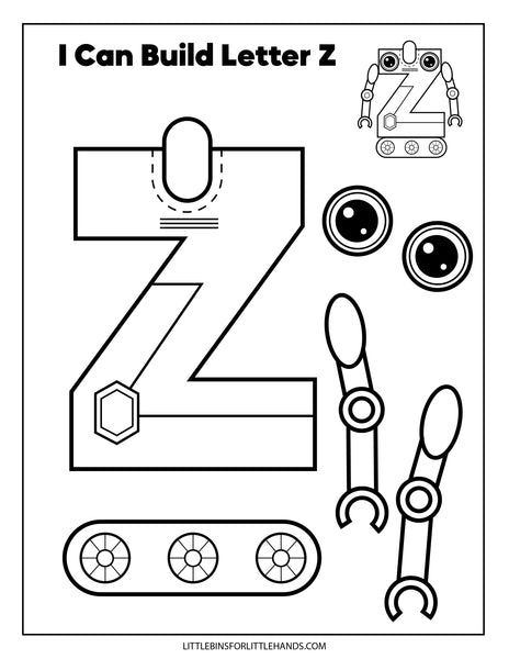 Robot Alphabet Craft