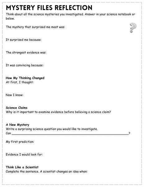 Science Detectives Mystery Files Printable | Grades 3–5