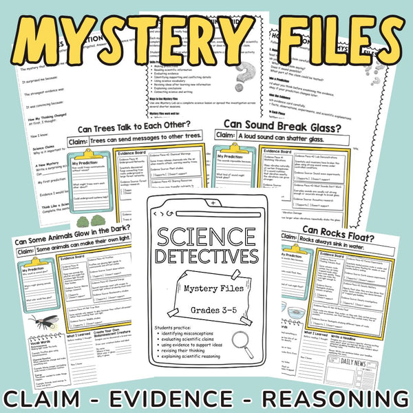 Science Detectives Mystery Files Printable | Grades 3–5