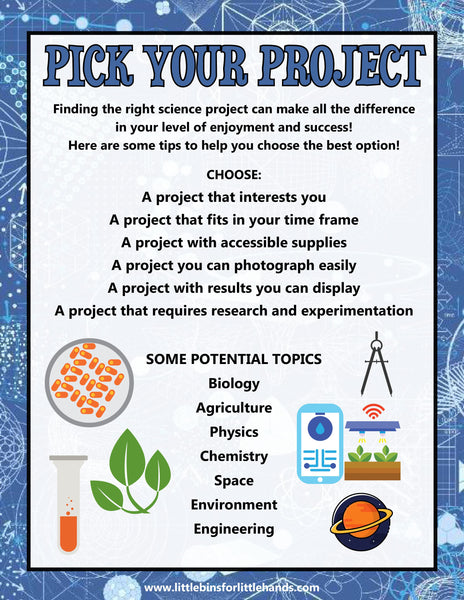 Science Fair Project Kit for Kids | Science Fair Board, Experiments, Scientific Method Worksheets (Grades 2–6)