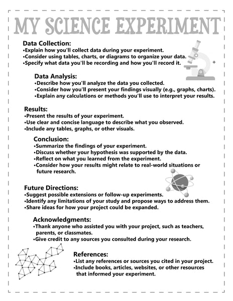 Science Fair Project Kit for Kids | Science Fair Board, Experiments, Scientific Method Worksheets (Grades 2–6)