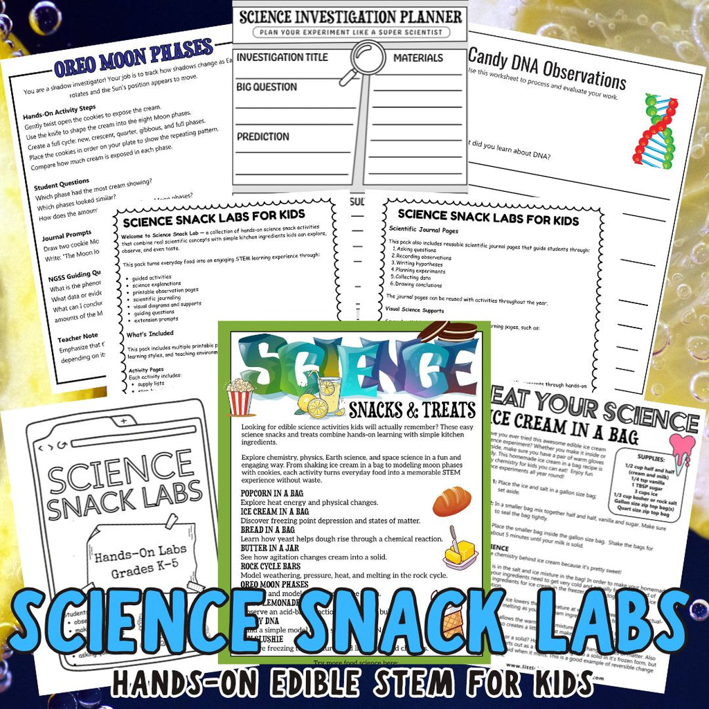 Snack Lab Prime Science Snack Labs for Kids – Little Bins for Little Hands