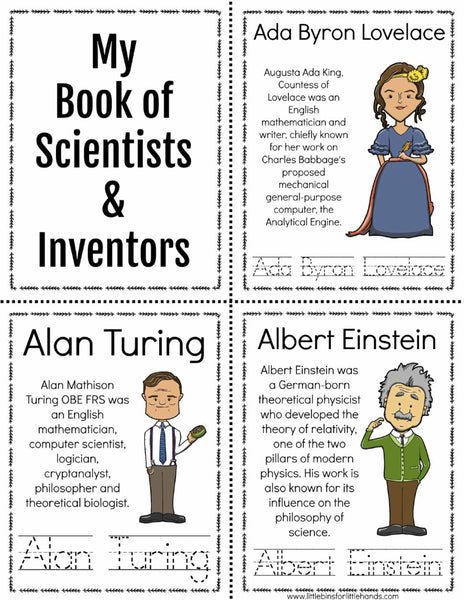 My Book of Scientists & Inventors Printable