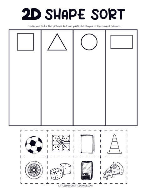 Math Real Life Shapes Activity Pack