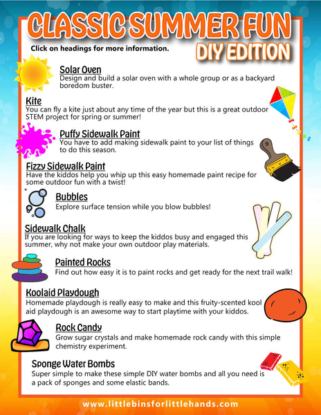 Classic Summer Fun Activity Pack