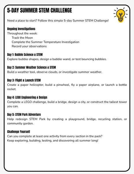 Summer STEM Labs for Kids