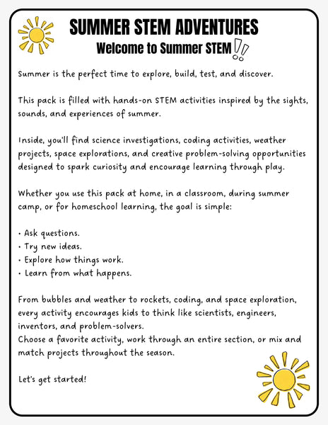 Summer STEM Labs for Kids
