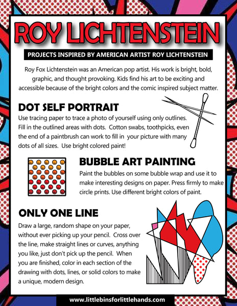 DIY Summer Art Camp | 5 Days of Famous Artist Projects, Games & Creative Fun