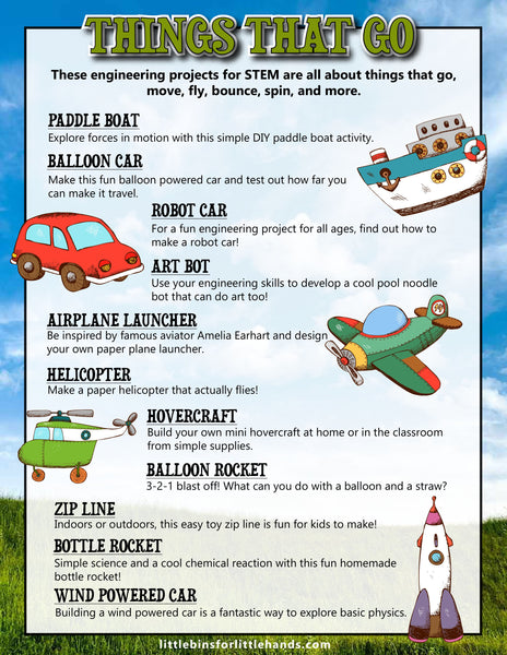 Things That Go STEM Projects