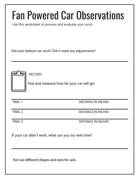 Things That Go STEM Projects