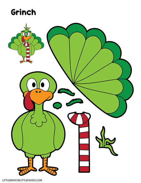 Disguise a Turkey Printable Craft | Cut and Paste Thanksgiving Activity for Kids