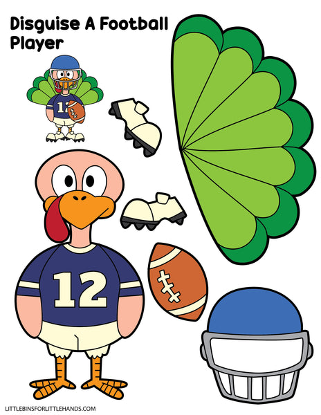 Disguise a Turkey Printable Craft | Cut and Paste Thanksgiving Activity for Kids