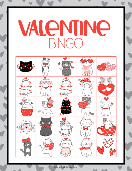 Bingo Games for Kids: Valentine's Day