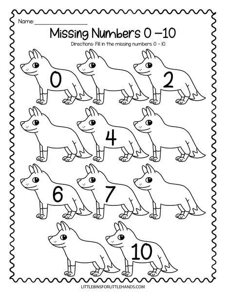 Math Zoo Preschool Pack