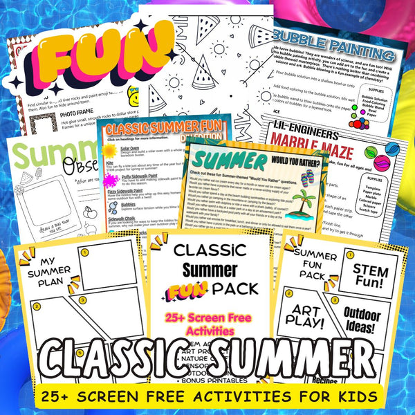 Classic Summer Fun Activity Pack