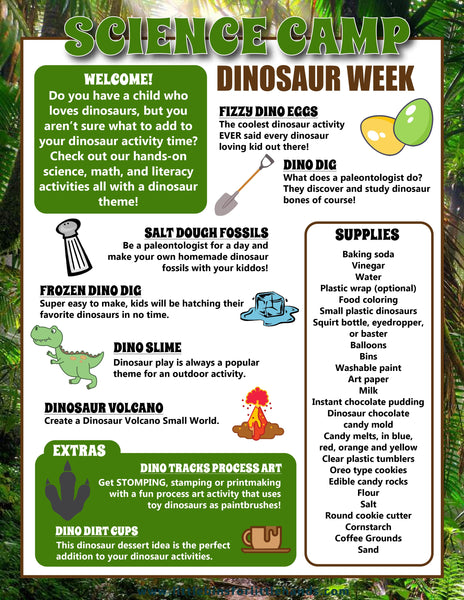Dinosaur Projects Pack