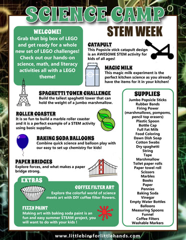 Science CAMP Theme: STEM Fun Camp (FREE)