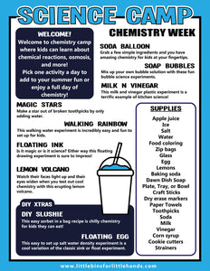 Science CAMP Theme: Cool Chemistry (FREE)