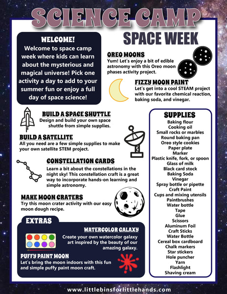 Science Camp Week: Out of this World Space!