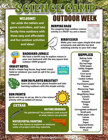 Science CAMP Theme: Outdoor Camp (FREE)