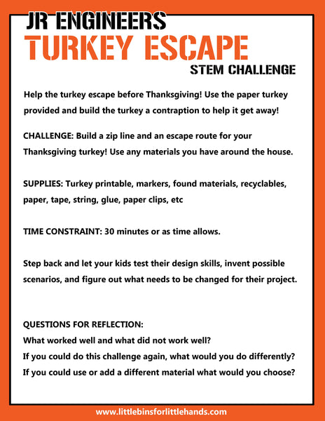 Fall Thanksgiving STEM Activity Pack