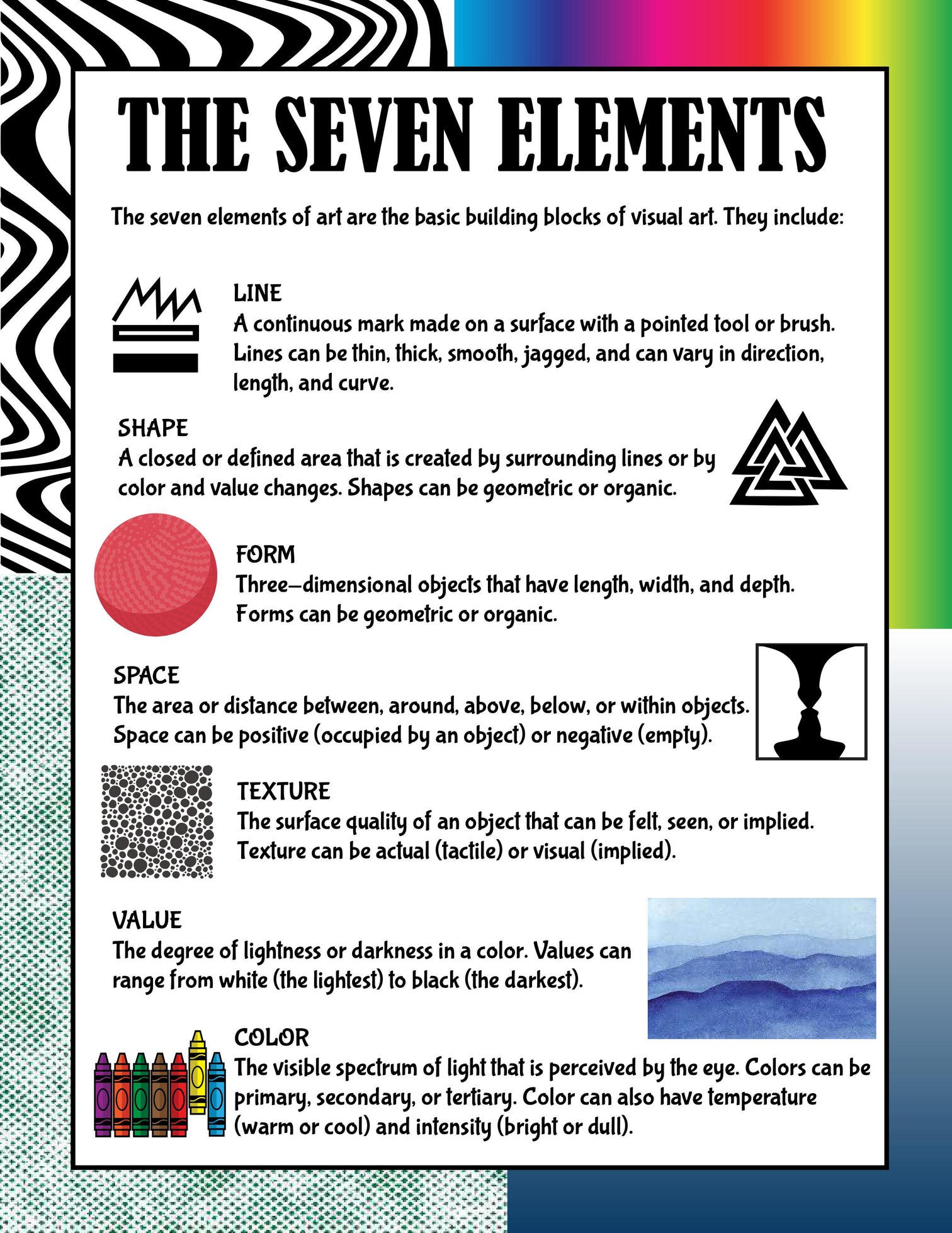 Art: 7 Elements of Art Activities Pack for Kids – Little Bins for ...