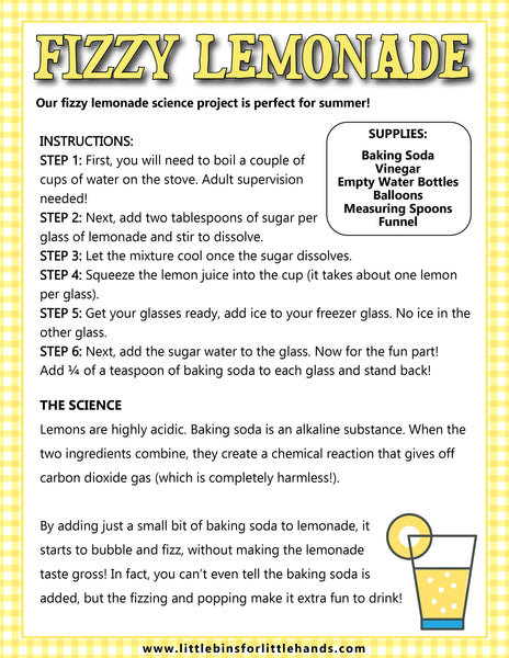 Lemon Activities Pack for Kids!