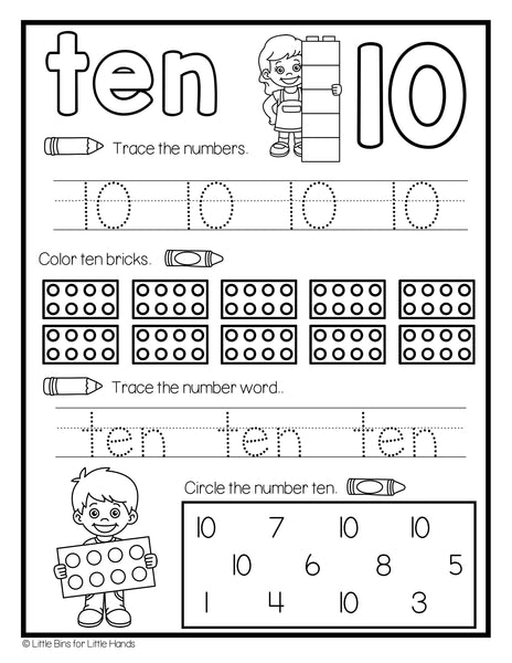 Brick Early Learning Pack (Numbers, Letters, and Shapes)
