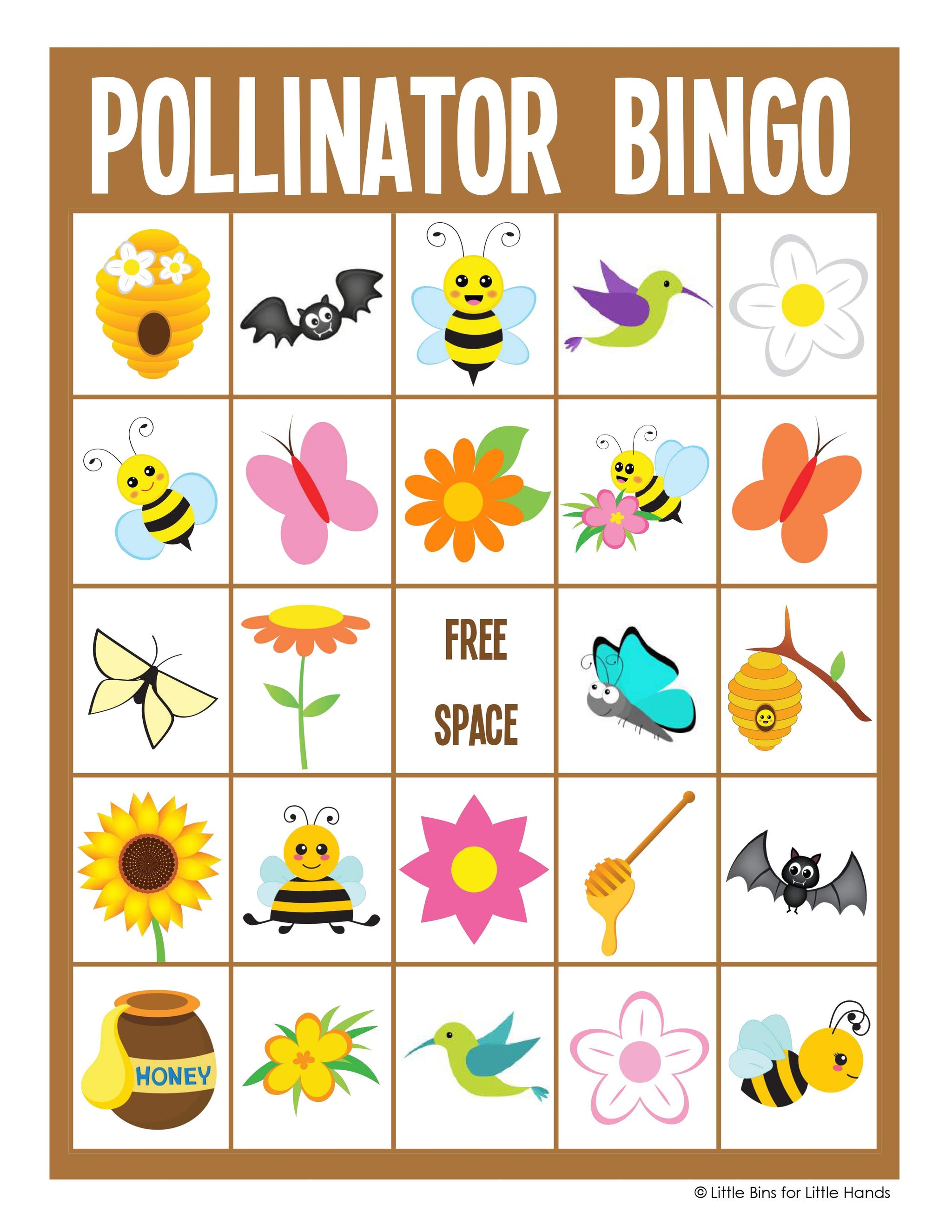 Bingo Games for Kids (3 FREE Games Pack) – Little Bins for Little Hands