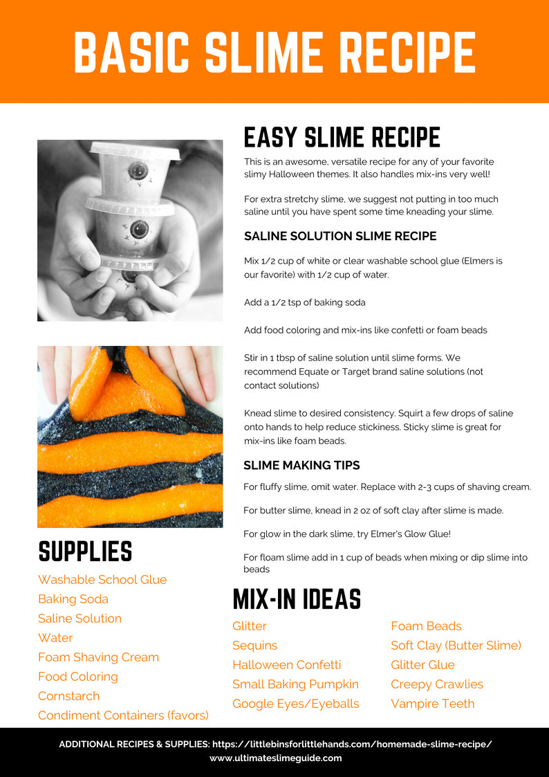 Halloween Slime Pack – Little Bins for Little Hands