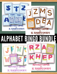 Alphabet Bingo Seasons Bundle