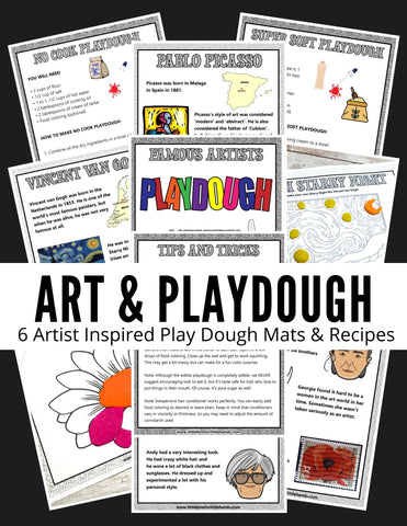 Art and Playdough Pack (Activity Mats & Recipes)