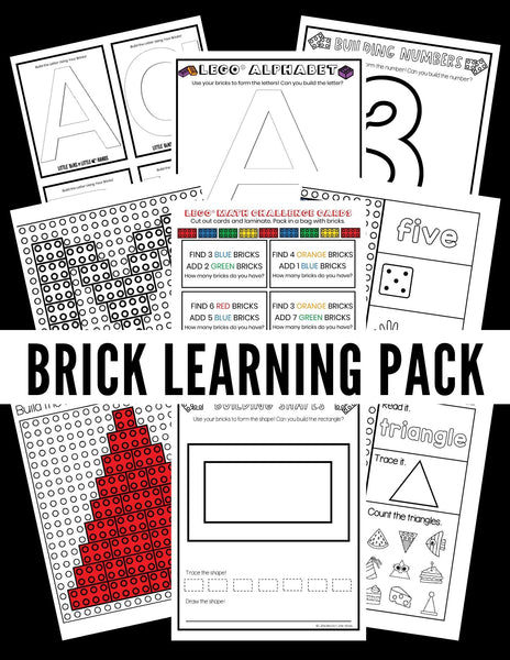 Brick Early Learning Pack (Numbers, Letters, and Shapes)