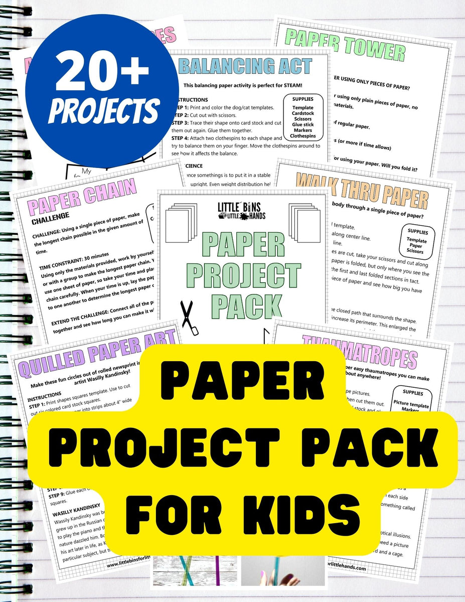 Project Pack Rounds Paper Project Pack – Little Bins for Little Hands