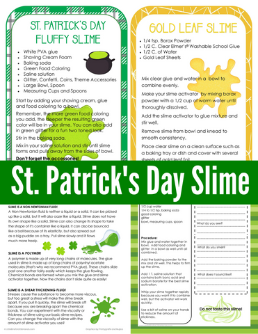 St. Patrick's Day Slime Pack